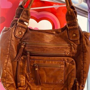 Brown Leather Tote Bag